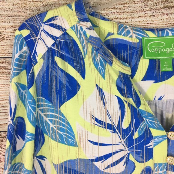 Pappagallo Floral Popover Blouse - Picture 3 of 6